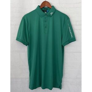 J. Lindeberg Forest Green Tour Tech TX Regular Fit Golf Polo